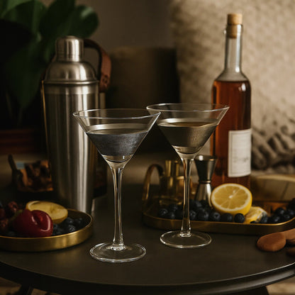 Set Of Two Apollo Cocktail Glasses