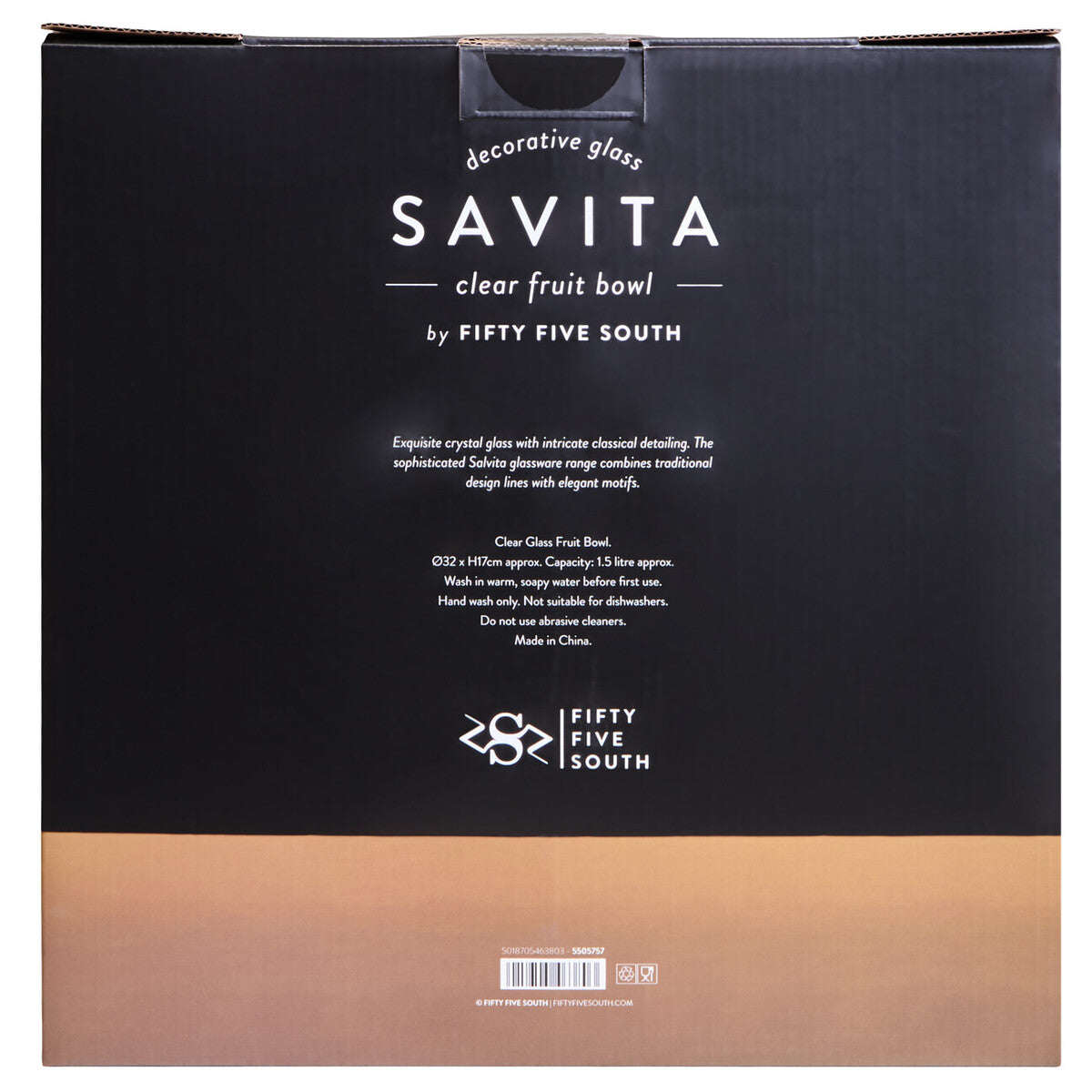Savita Pedestal Glass Fruit Bowl