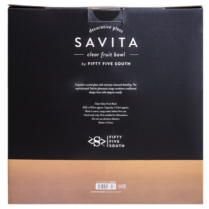 Savita Pedestal Glass Fruit Bowl