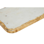 Cook Nook Empire White Marble Chopping and Serving Board with Gold Foil Detail