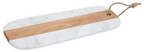 Cook Nook Monzaro Oblong White Marble And Acacia Wood Board