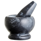 Cook Nook Marmore Black Marble Mortar and Pestle Set