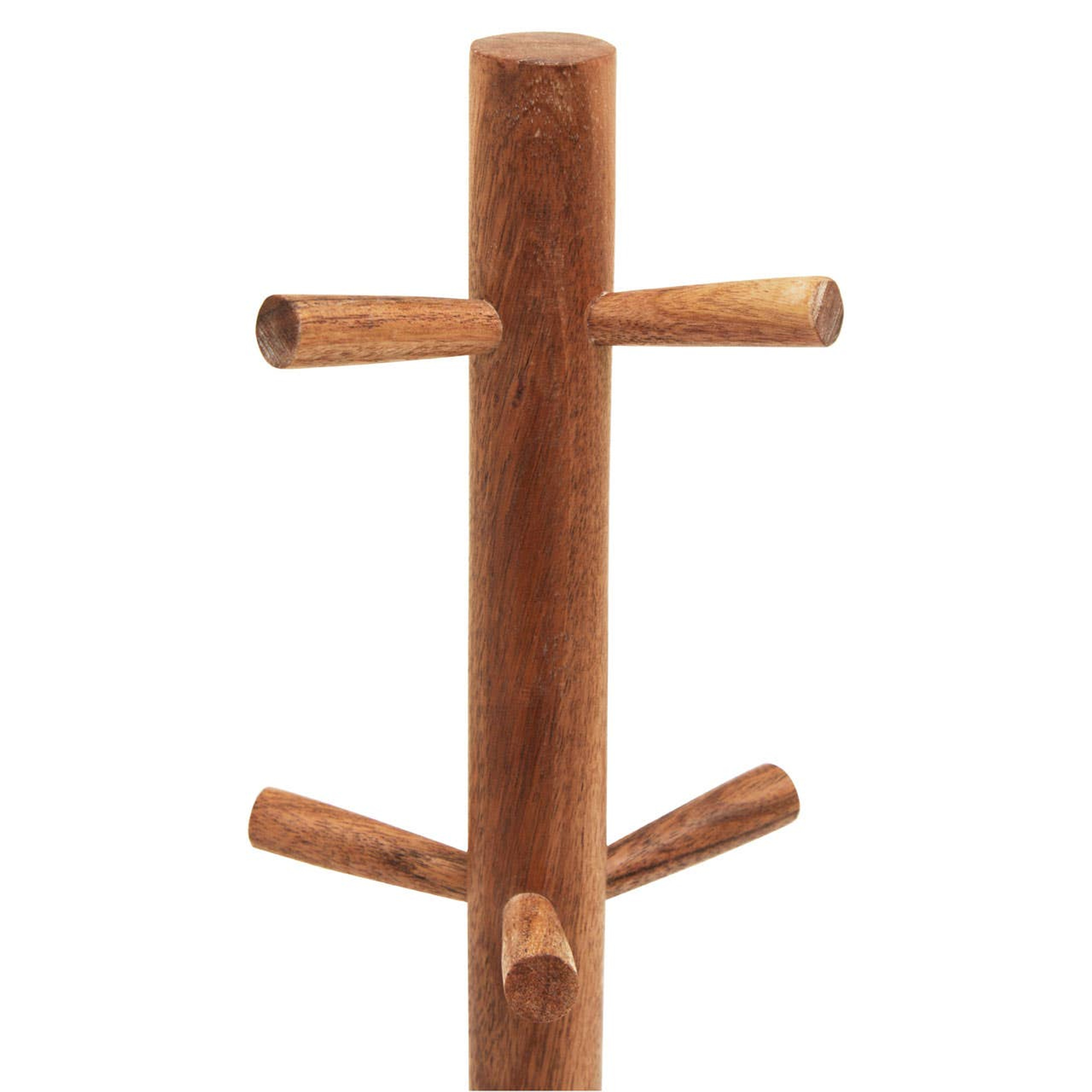 Cook Nook Monzaro Acacia Wood And White Marble Mug Tree