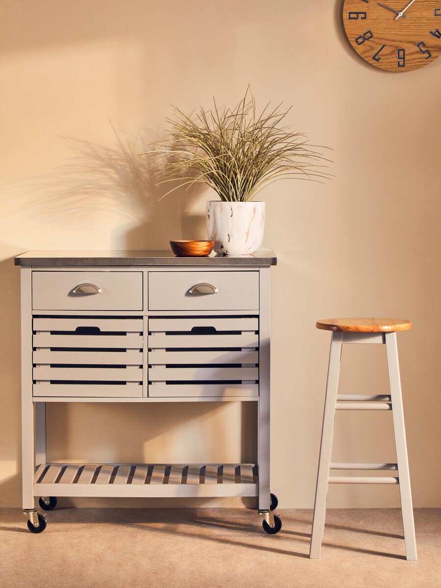 Frankfurt Grey Kitchen Trolley