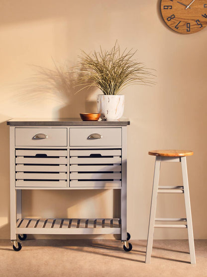 Frankfurt Grey Kitchen Trolley