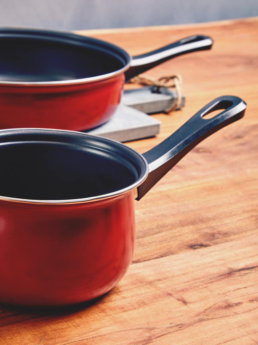 Viggo Red Non Stick 5 Piece Cookware Set