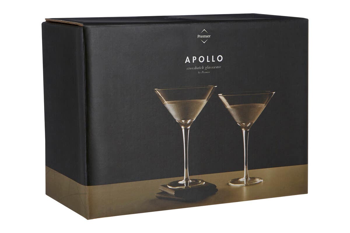Set Of Two Apollo Cocktail Glasses