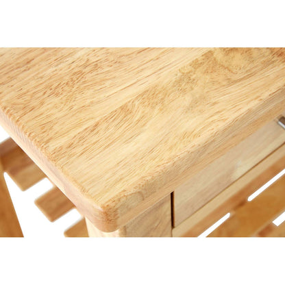Harlow Glenn Tropical Hevea Wood Kitchen Trolley
