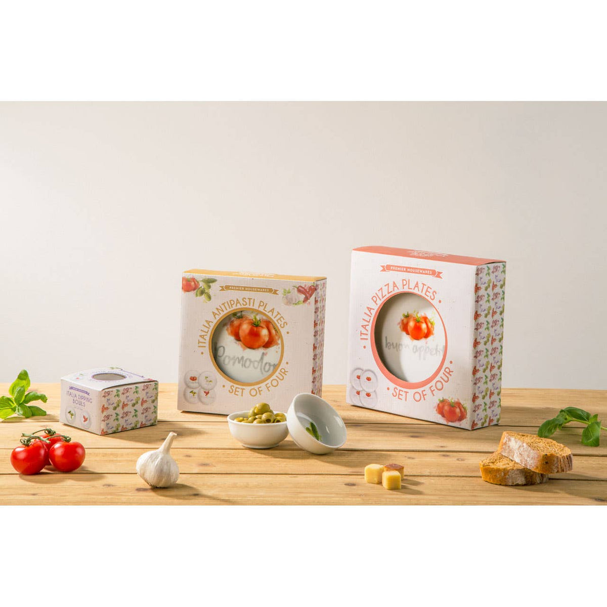 Italia Set Of Four Antipasti Plates