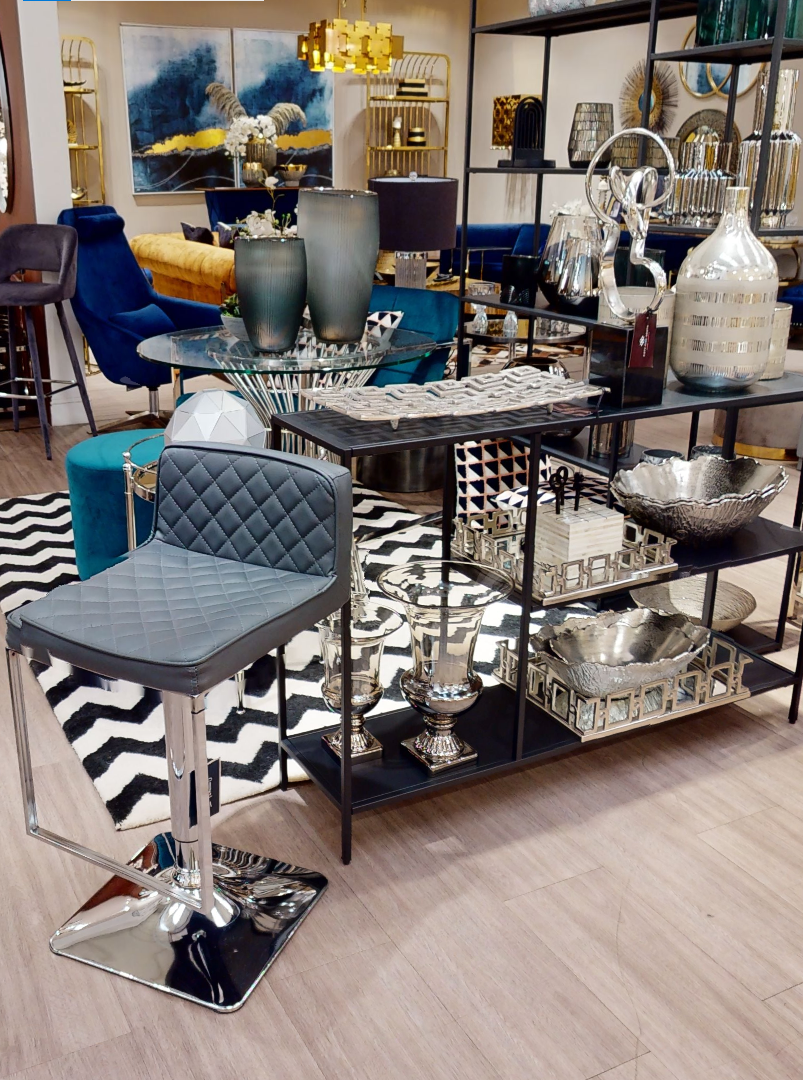 Rhoda Square Nickel Finish Mirror Tray