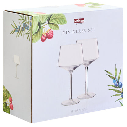 Mila Set Of 2 Tapered Gin Glasses