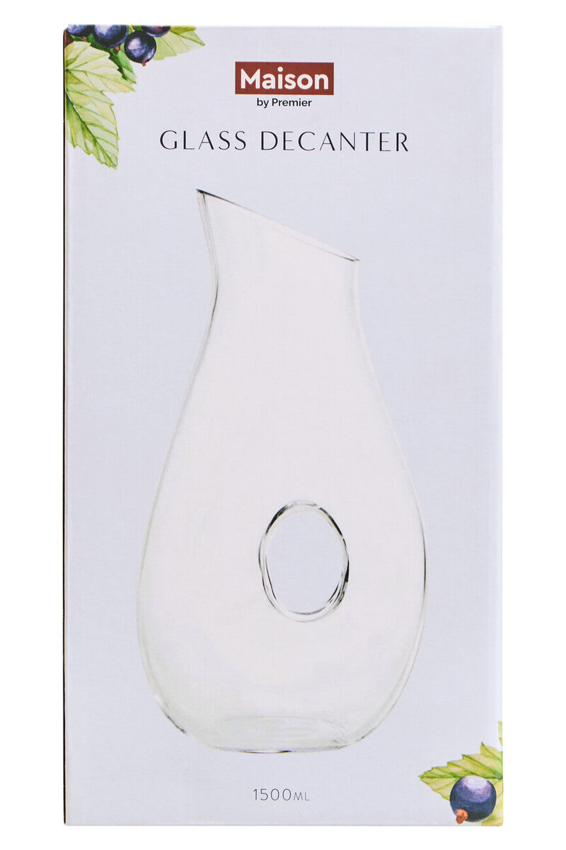 Mila 1500ml Clear Glass Decanter