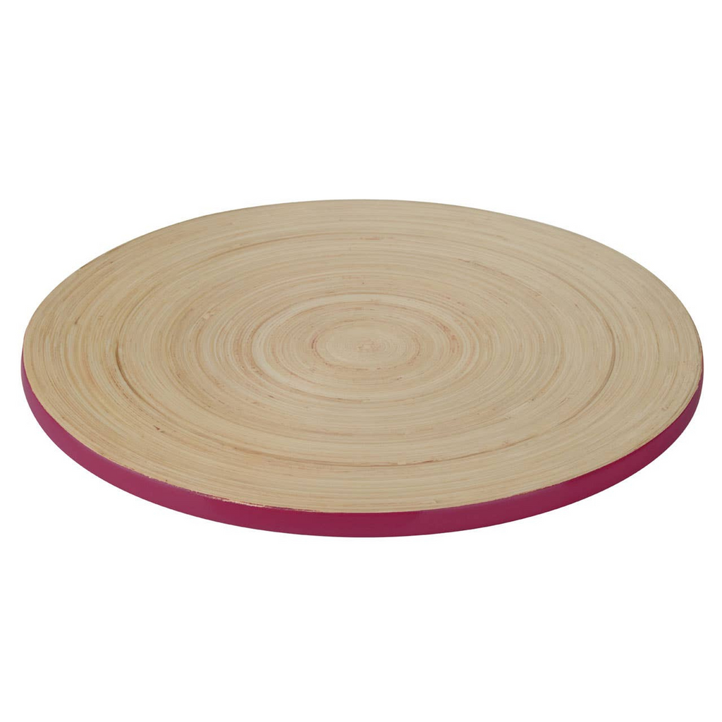 Cook Nook Kyoto Raspberry Bamboo Charger Plate