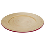 Cook Nook Kyoto Raspberry Bamboo Charger Plate