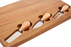 Cook Nook Socorro Cheese Board with Three Knives