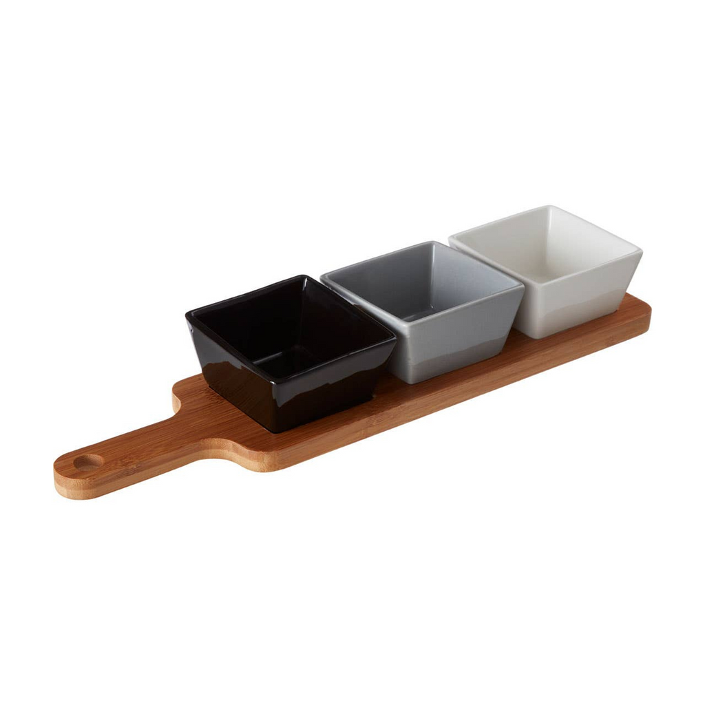 Cook Nook Soiree Serving Board With Square Dishes