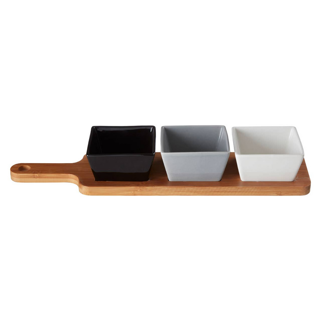 Cook Nook Soiree Serving Board With Square Dishes