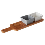 Cook Nook Soiree Serving Board With Square Dishes