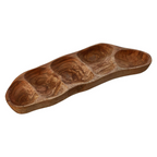 Cook Nook Kora 5 Section Olive Wood Antipasti Dish