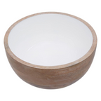 Cook Nook Kara Mango Wood Round Serving Bowl