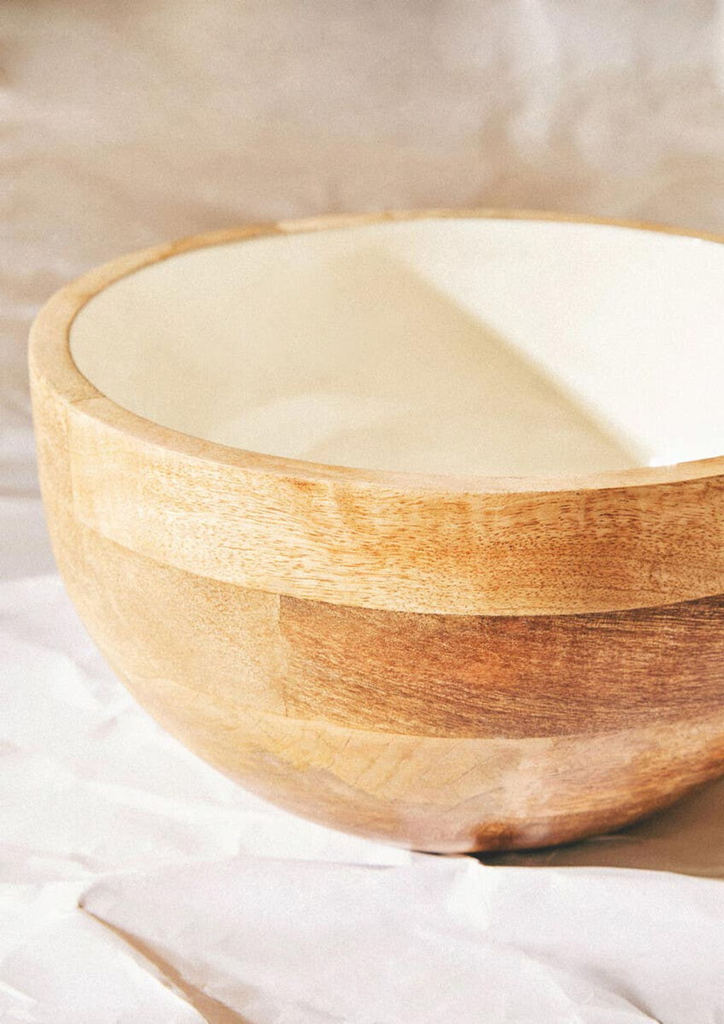 Cook Nook Kara Mango Wood Round Serving Bowl