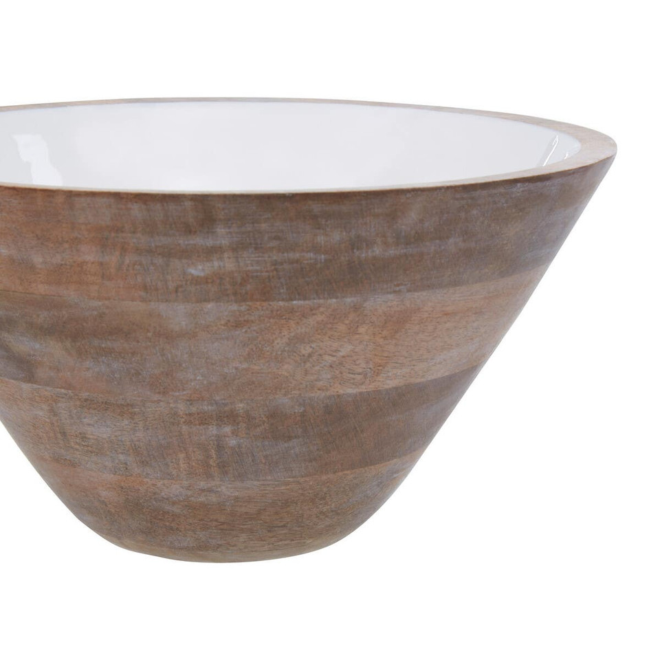 Cook Nook Kara Mango Wood Large Tapered Bowl
