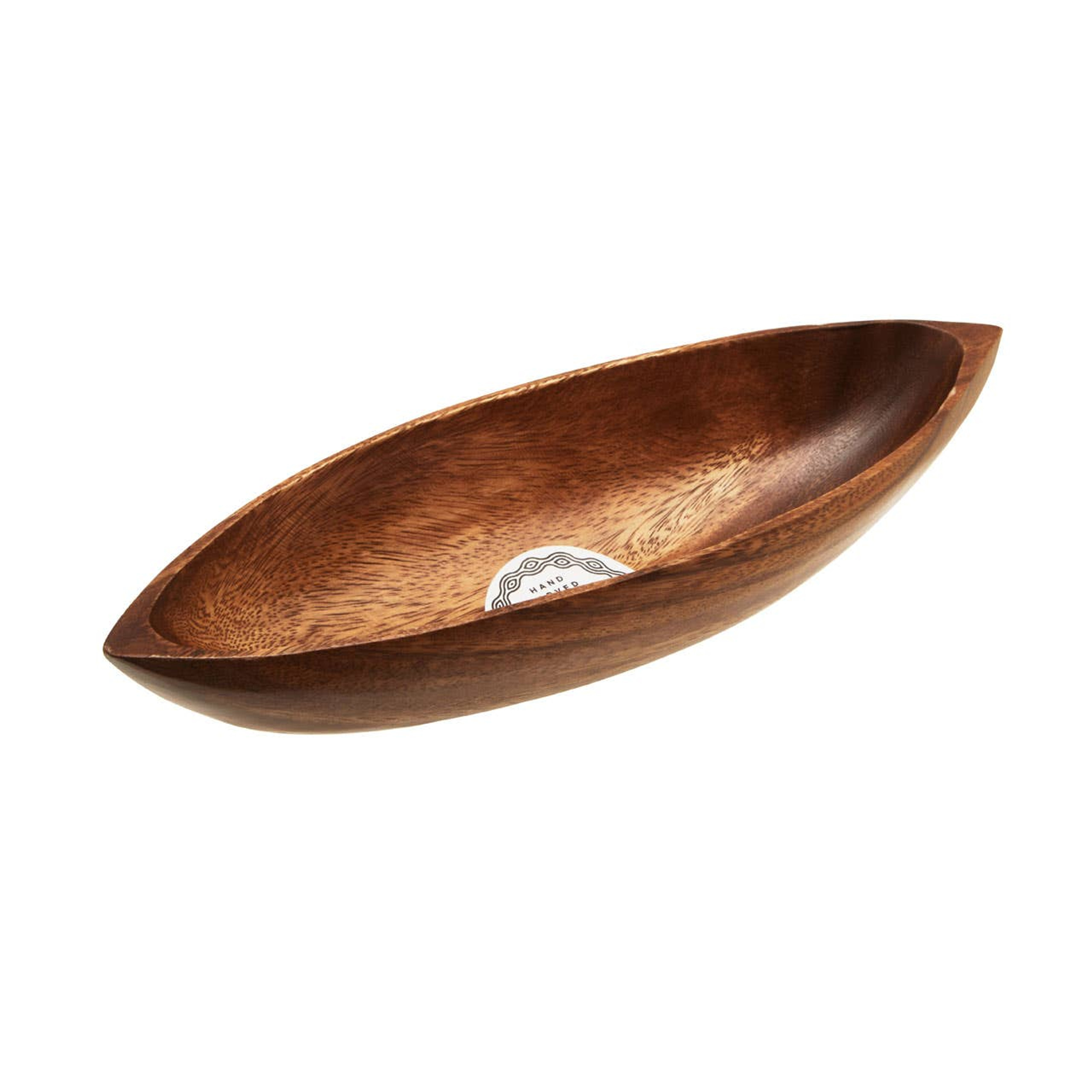 Cook Nook Kora Acacia Boat Shaped Serving Dish
