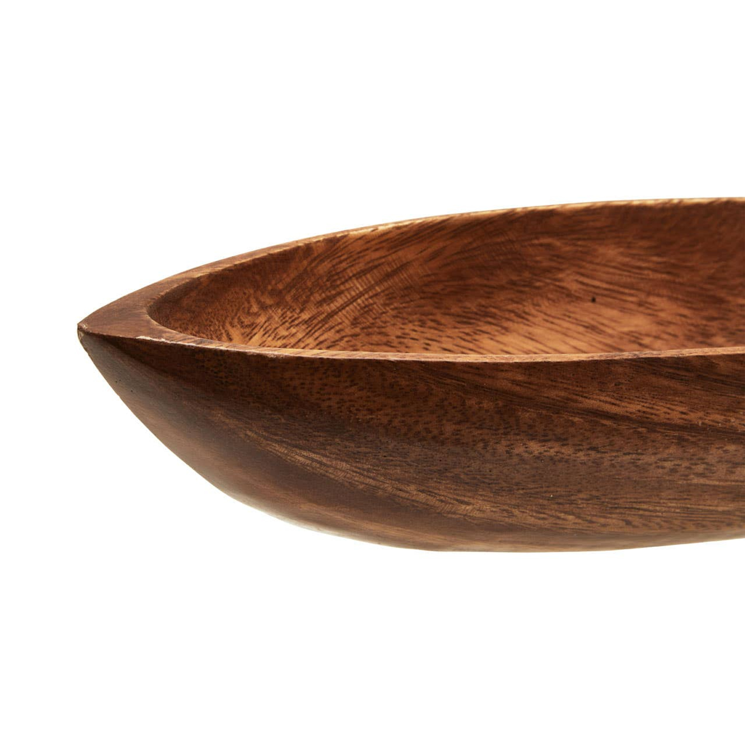 Cook Nook Kora Acacia Boat Shaped Serving Dish