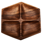 Cook Nook Kora Acacia Large Four Section Serving Dish