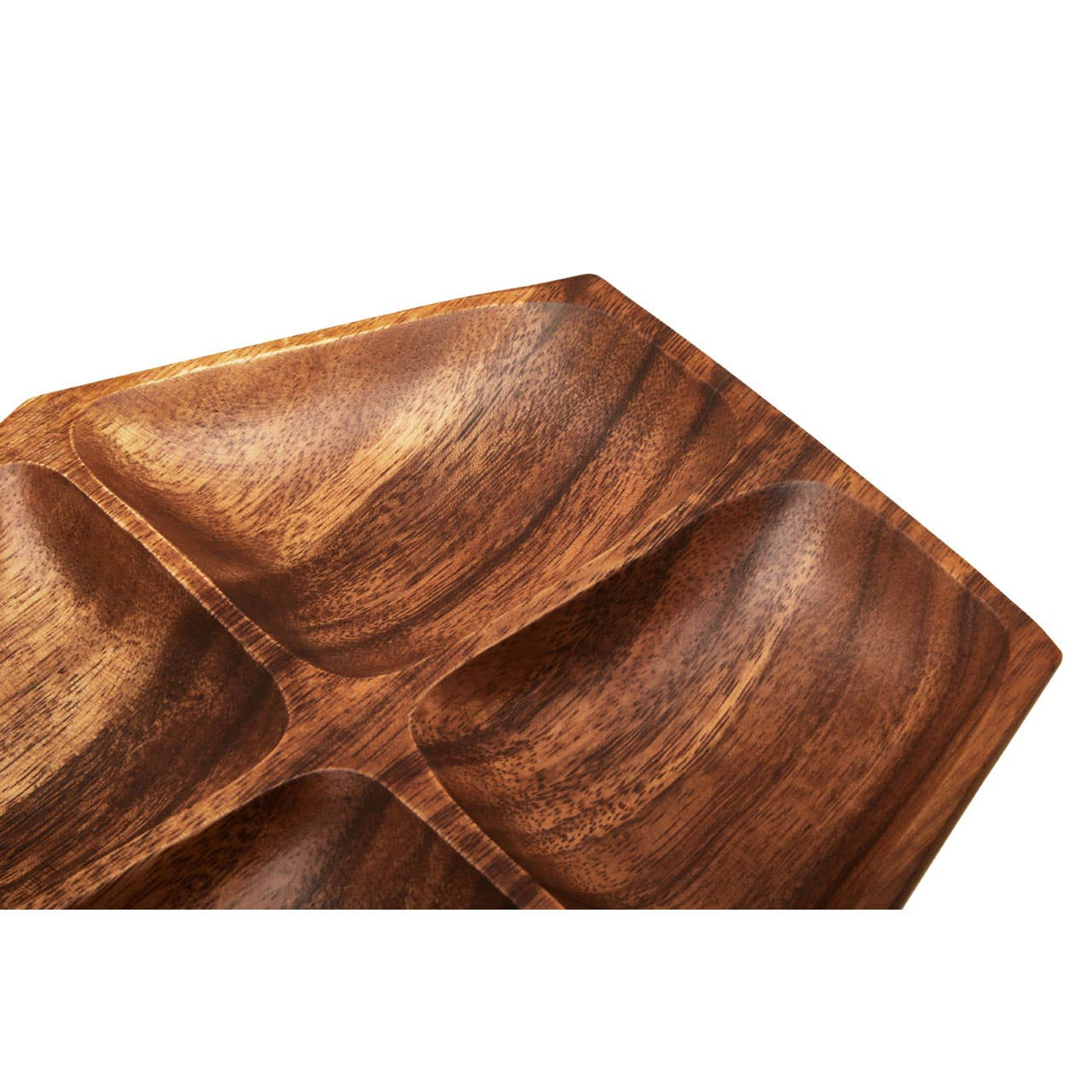 Cook Nook Kora Acacia Large Four Section Serving Dish