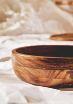 Cook Nook Rosi Round Sheesham Wood Salad Bowl