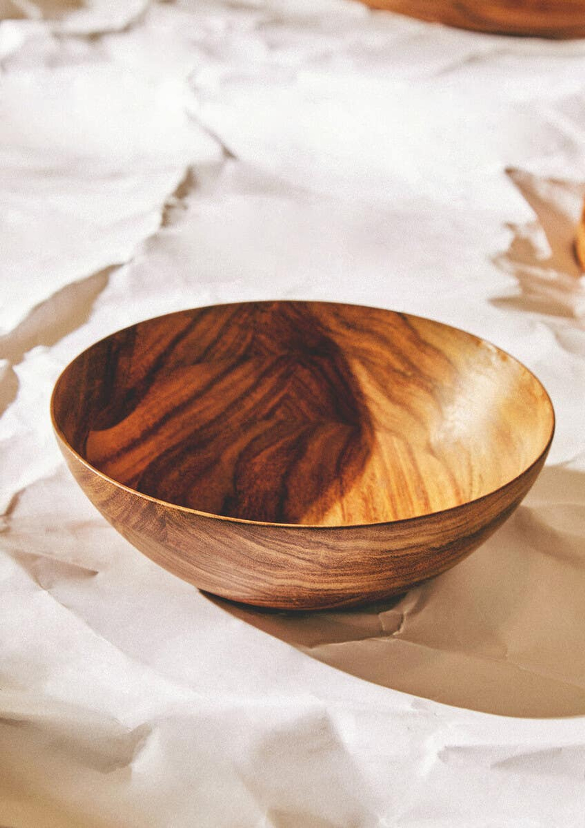Cook Nook Rosi Large Round Sheesham Wood Salad Bowl