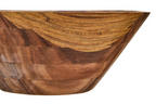Cook Nook Rosi Large Round Sheesham Wood Tapered Salad Bowl