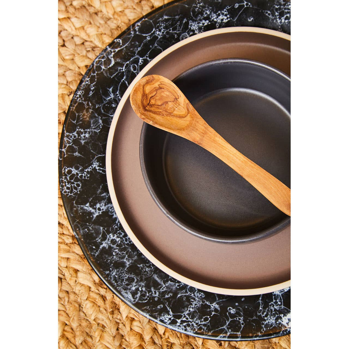 Kora Set Of 4 Small Olive Wood Spoons