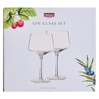Mila Set Of 2 Tapered Gin Glasses