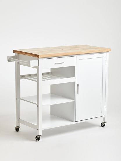 Frankfurt White Kitchen Trolley