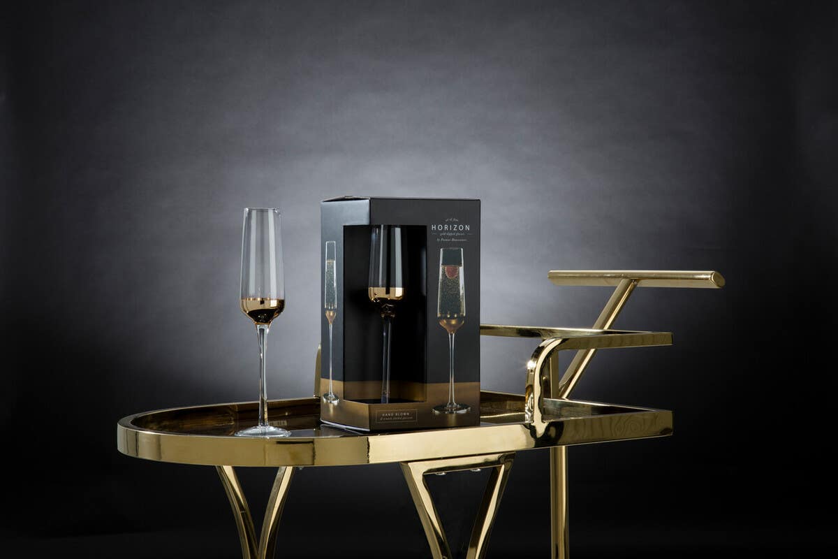 Horizon Set Of Four Champagne Glasses