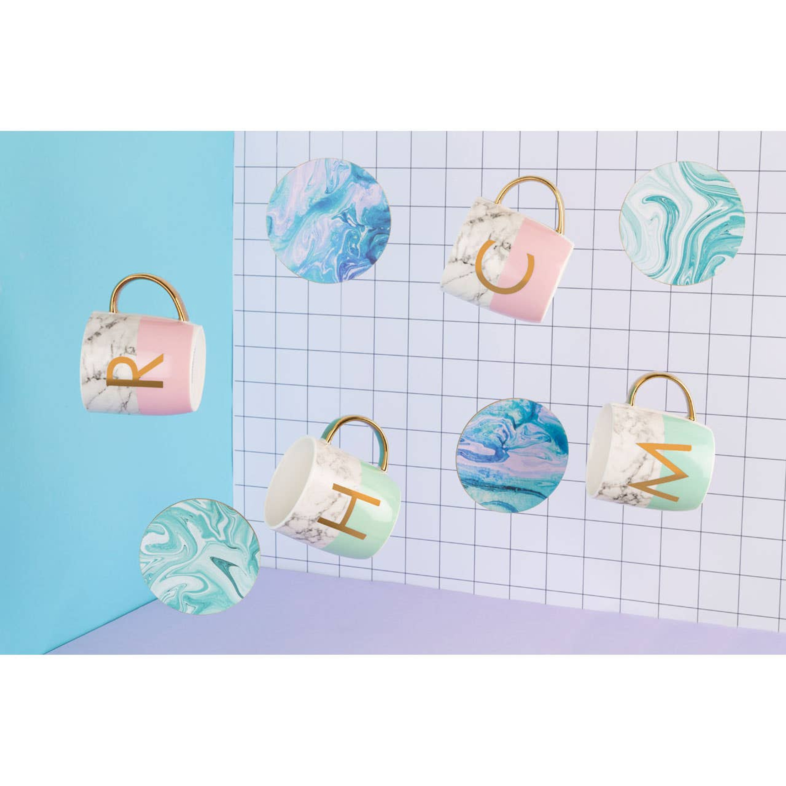 Cook Nook Mimo Set Of 4 Cork Coasters