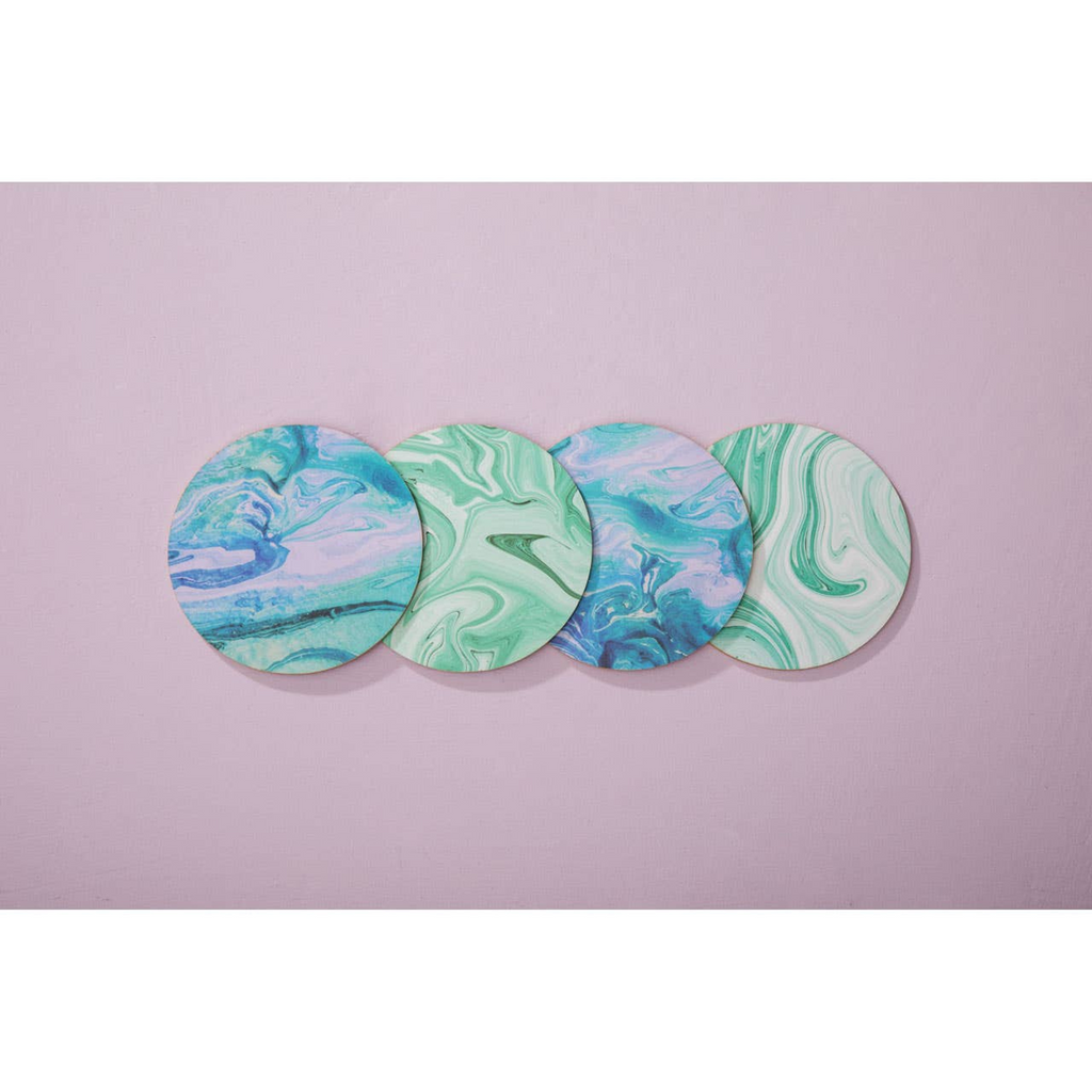 Cook Nook Mimo Set Of 4 Cork Coasters