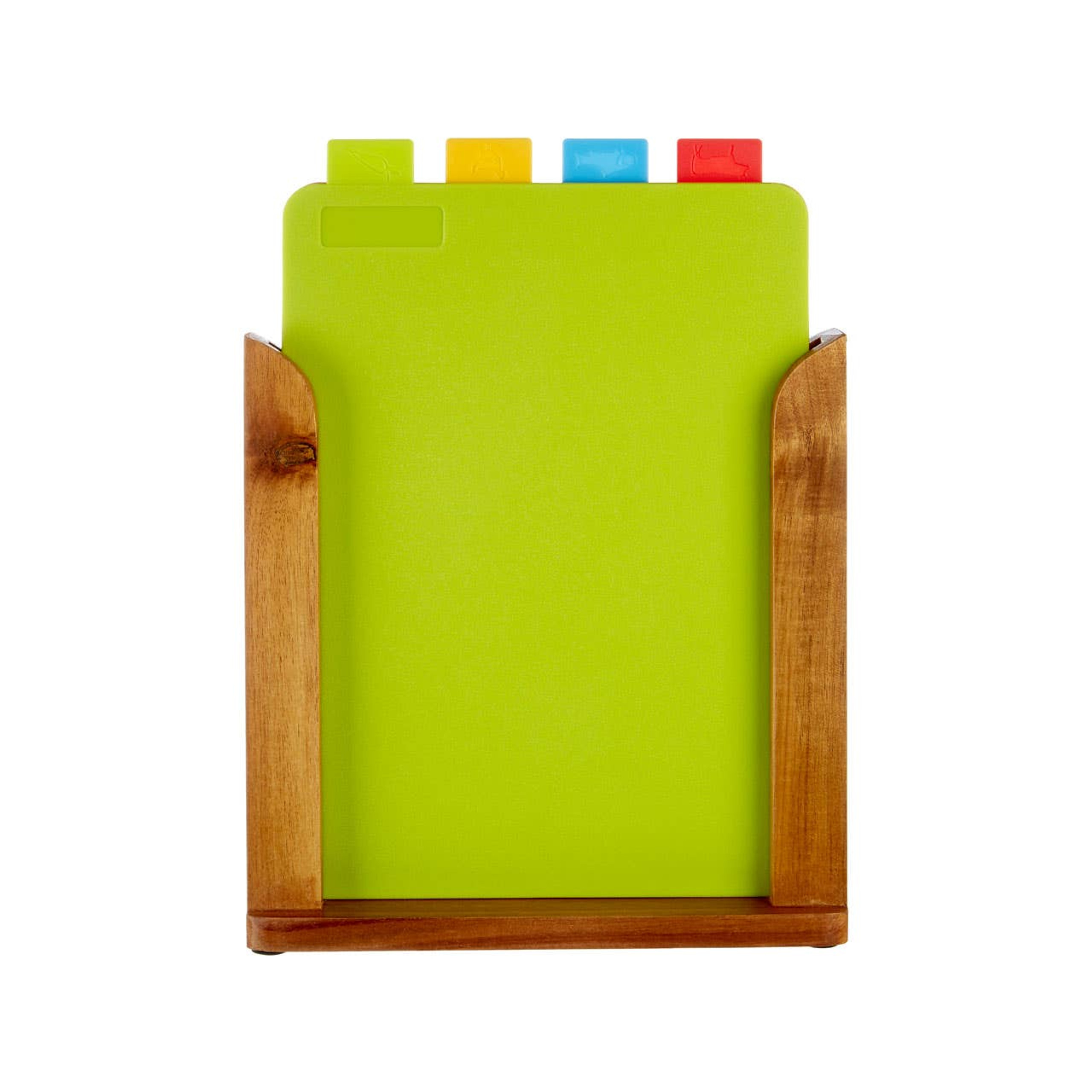 Cook Nook Dahra Set of 4 Colourful Chopping Boards with Stand