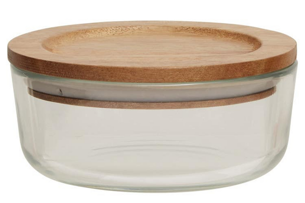 Cook Nook Freska 850ml Glass Container With Acacia Lid