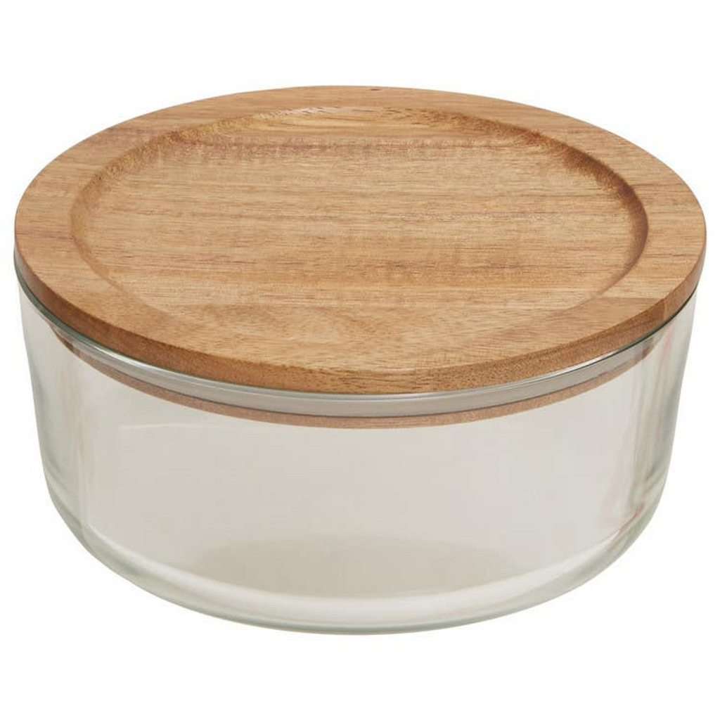 Cook Nook Freska 850ml Glass Container With Acacia Lid