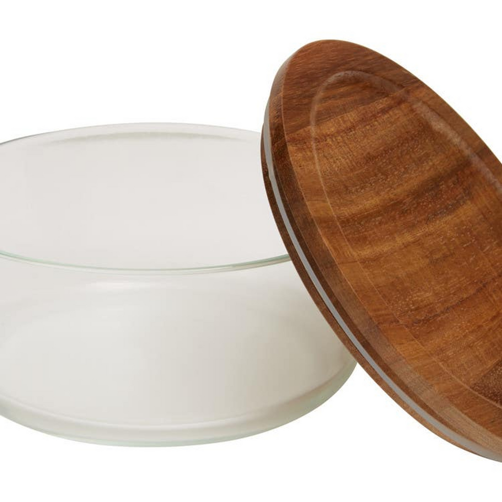 Cook Nook Freska 850ml Glass Container With Acacia Lid