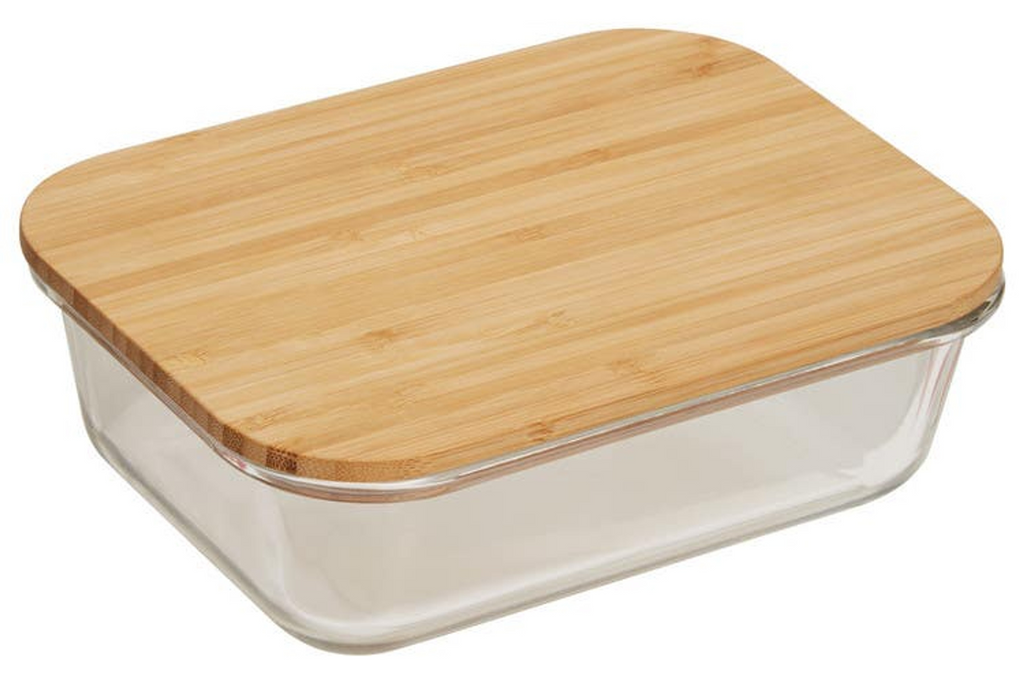 Cook Nook Freska 1040ml Glass Container With Bamboo Lid