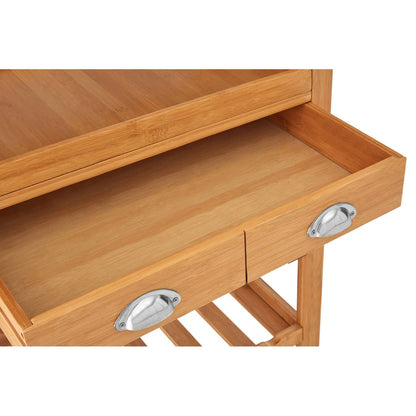 Harlow Bamboo Kitchen Trolley