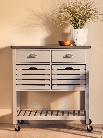 Frankfurt Grey Kitchen Trolley