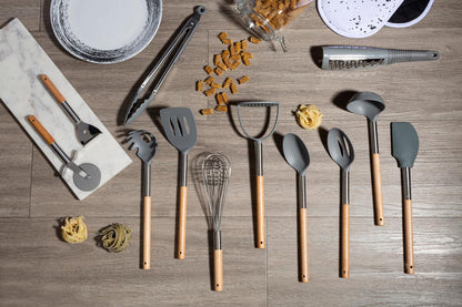 Barron 12 Piece Kitchen Utensil Set with Beechwood Handles