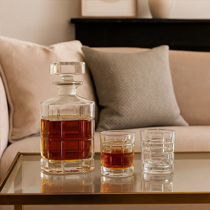 Auclair Decanter With Two Tumblers