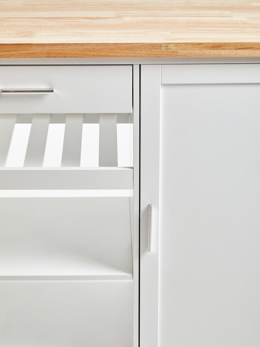 Frankfurt White Kitchen Trolley