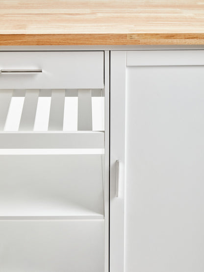 Frankfurt White Kitchen Trolley